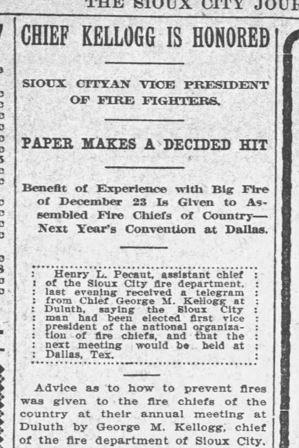 Clipping from Sioux City Journal